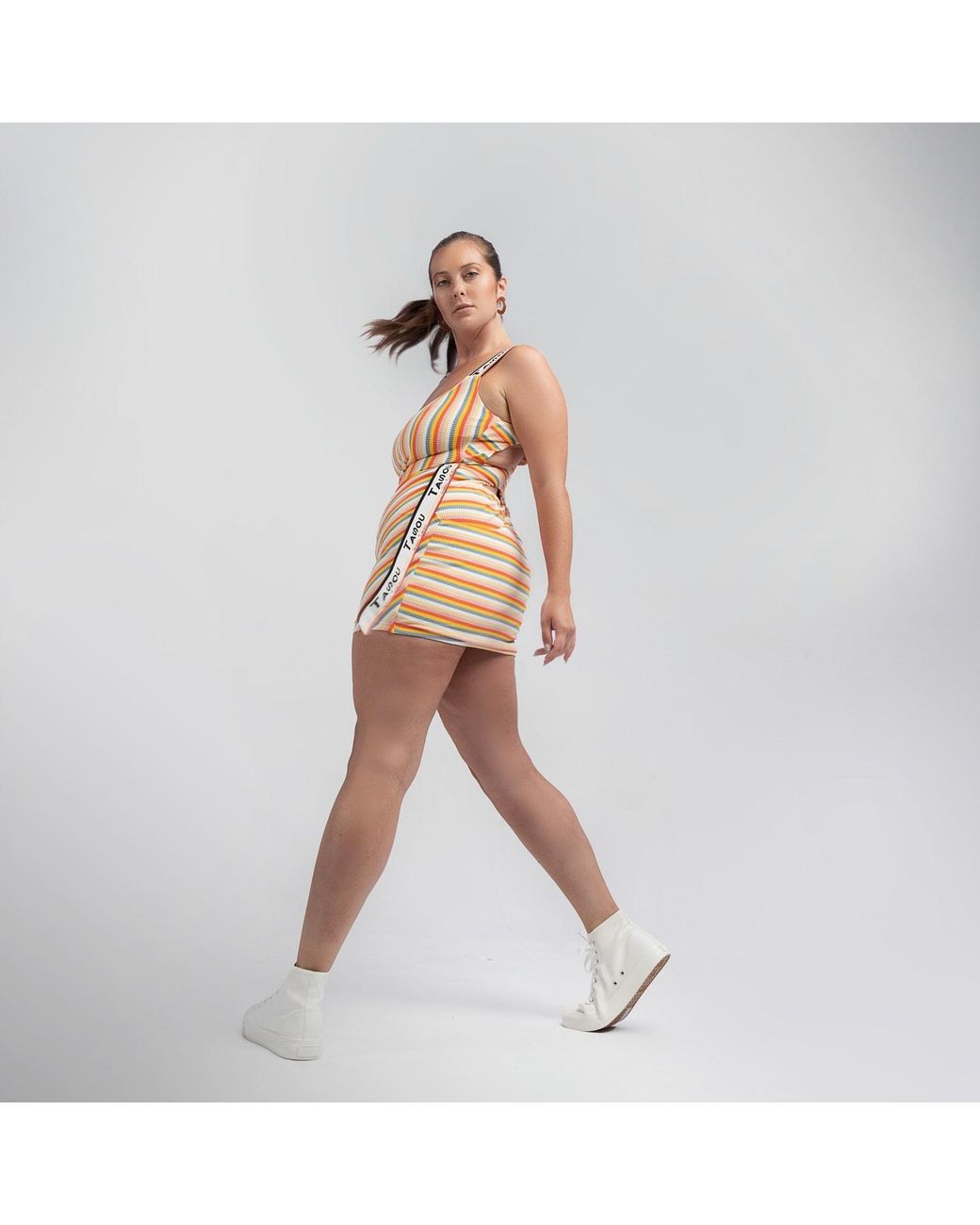Chuks Collins Orange Multi-Colored Ade Act- Self Dress- Diffusion Collection