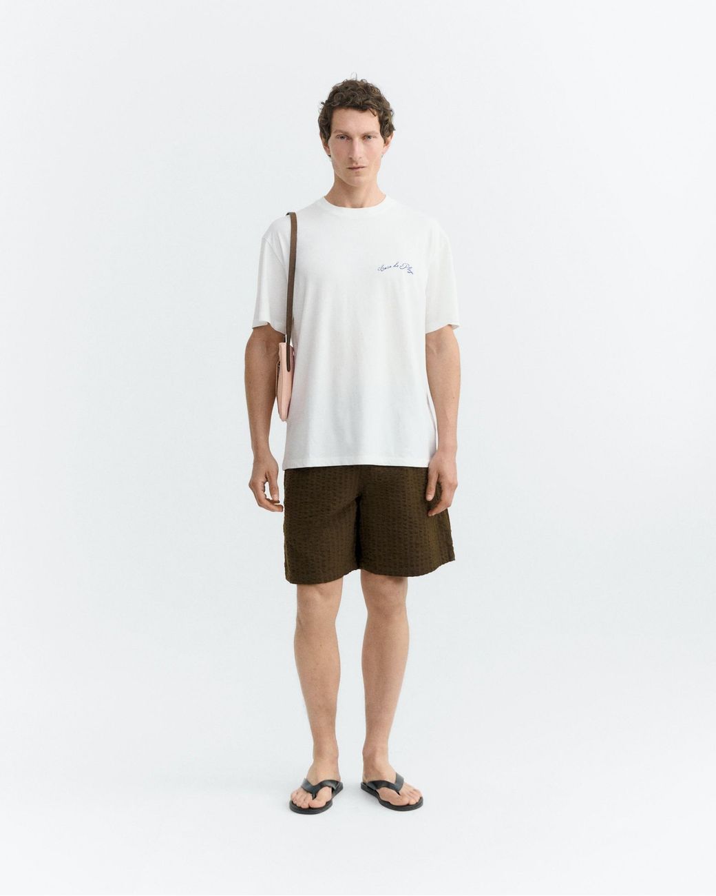 Thinking Mu White Aaron Beach House T-Shirt for men