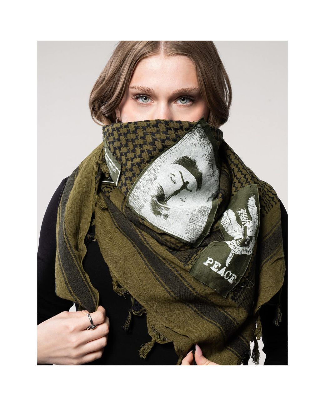 Stuart Trevor Green The Riot Patched Scarf