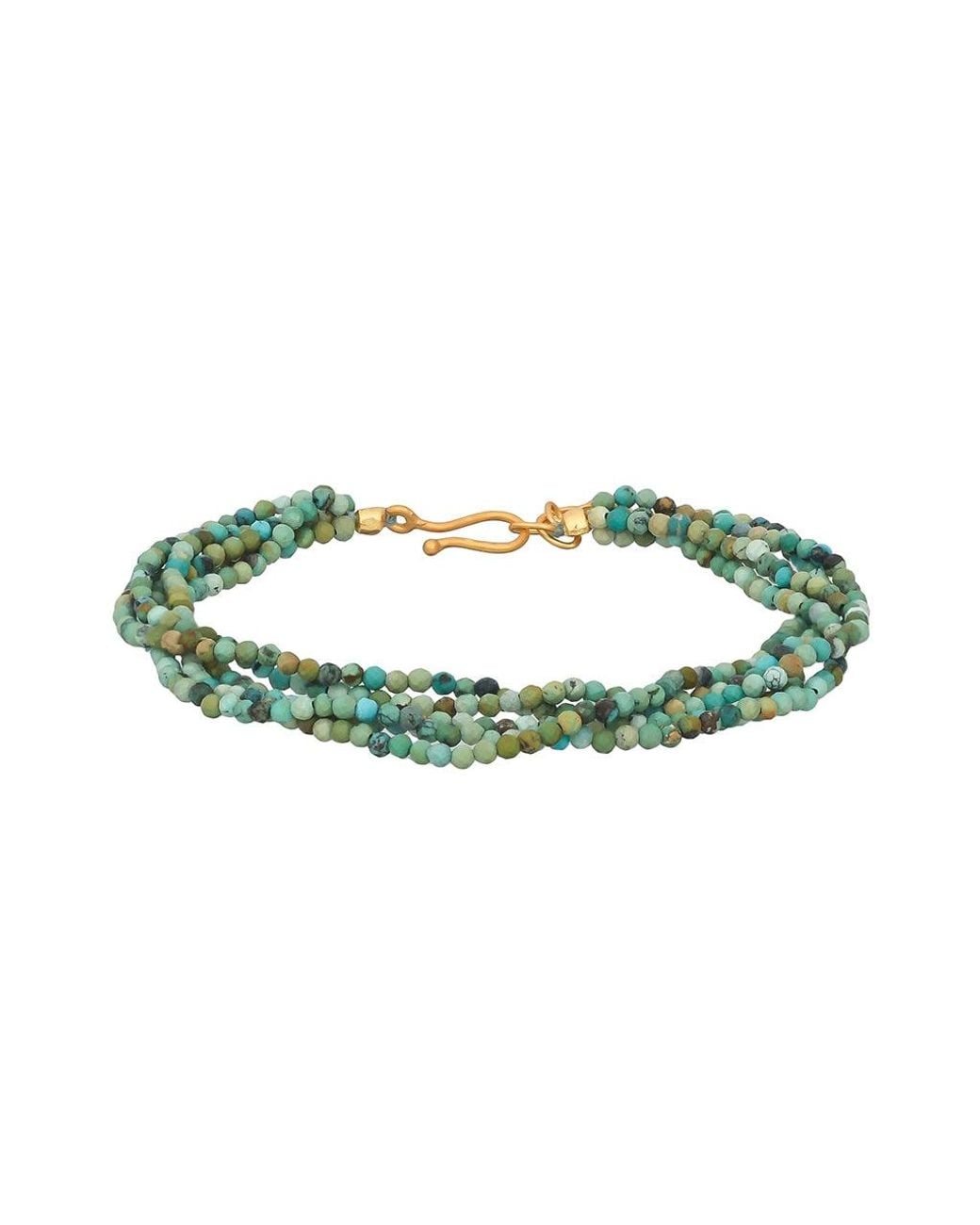 Opium Jewels Green Multi Strand Thread Bracelet