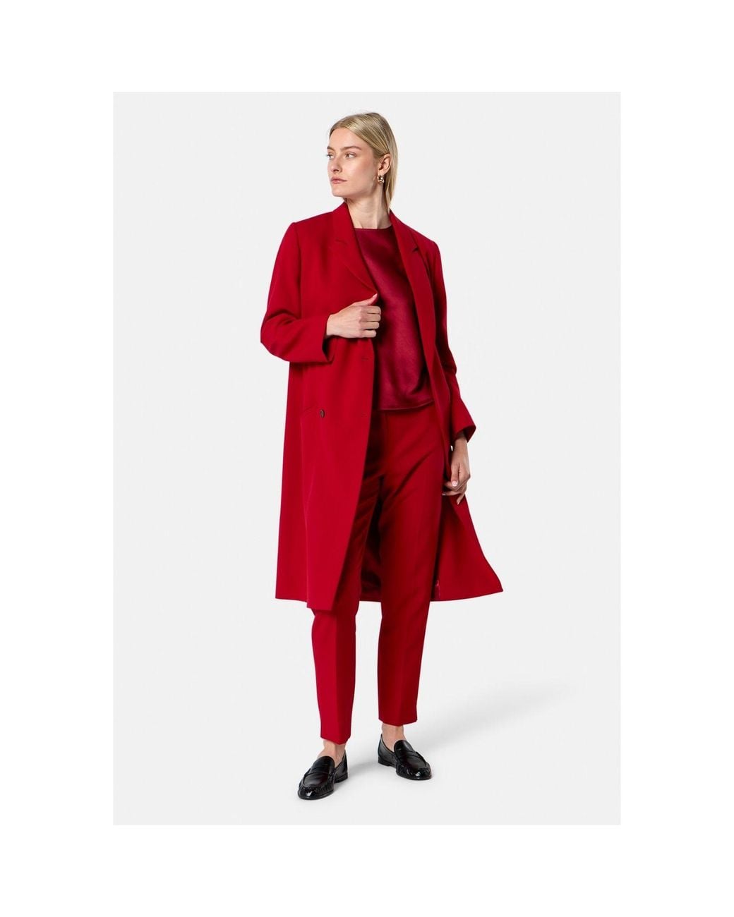 Helen Mcalinden Red Victoria Ruby Coat