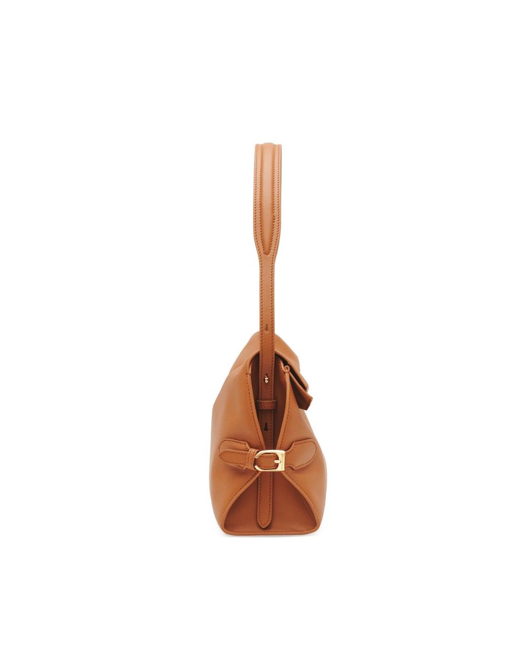 Orange Cube Brown Fantina Folded Hobo Bag