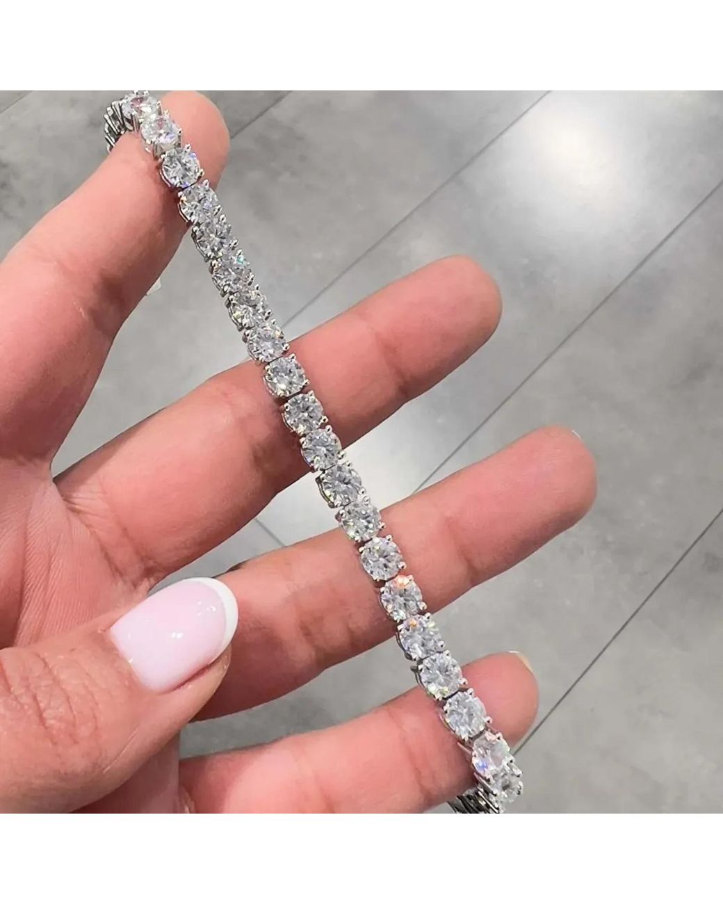 Spero London Metallic Sterling 5Mm Tennis Bracelet