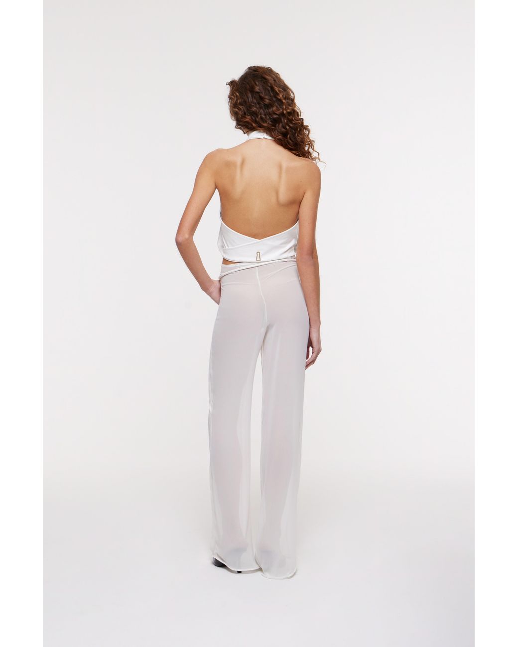 Bianca Resortwear White Deva Wrap Trousers