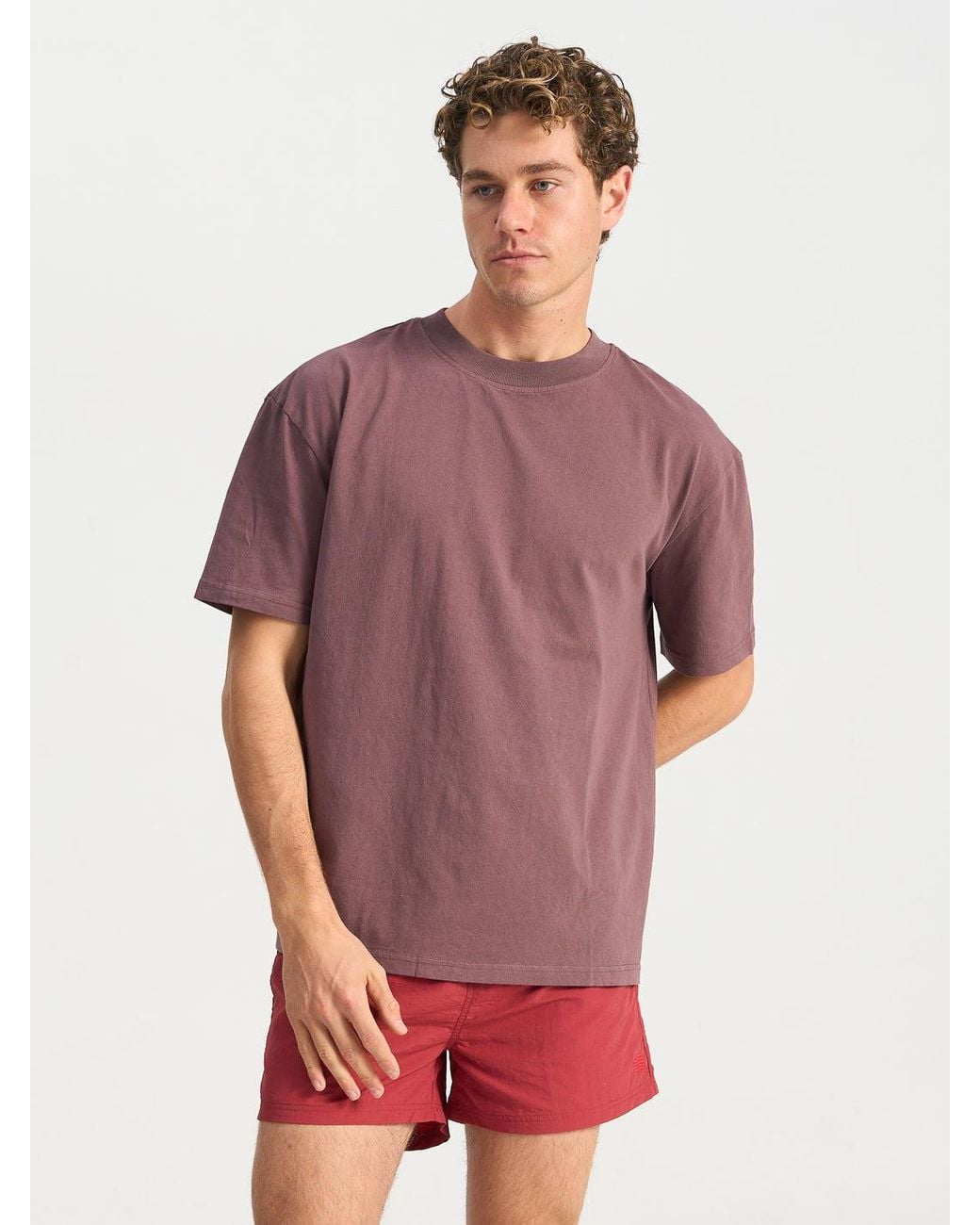 Bondi Active Red Neutrals Forma Inhale Exhale Tee for men