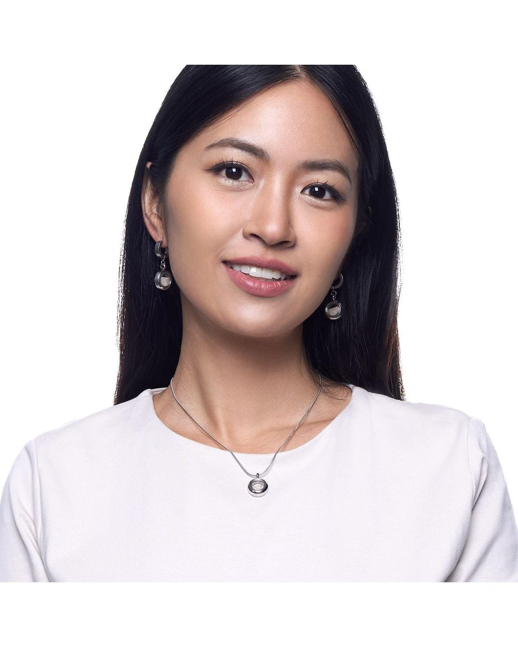My Little Nature White Neutrals Dangle Earrings