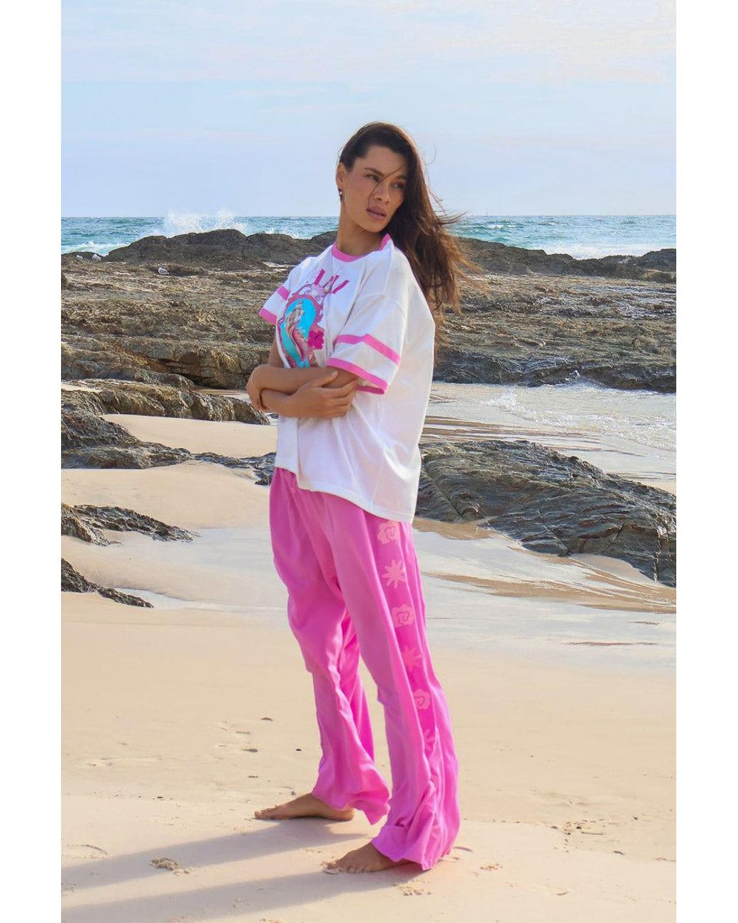 Palm Collective Pink Romi Pants