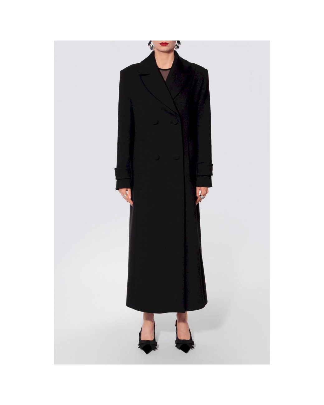 AGGI by HALEWSKI Black Cartney Maxi Coat