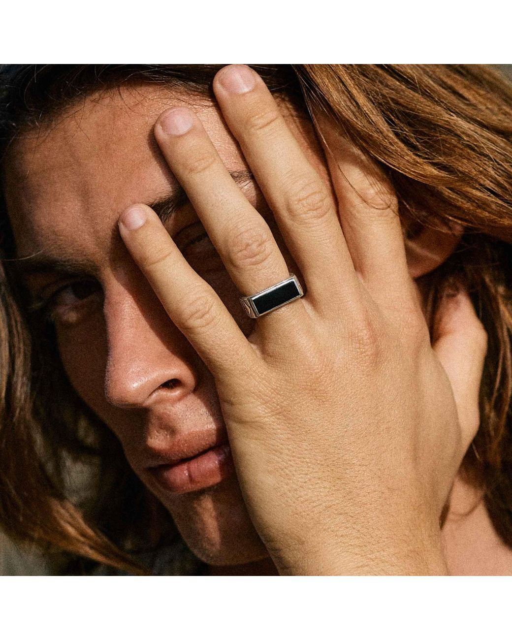 Charlotte's Web Jewellery Black Zapoteca Signet Ring for men