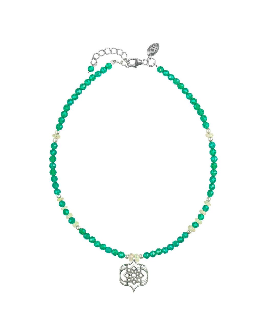 Charlotte's Web Jewellery Green Sevilla Dream Beaded Anklet