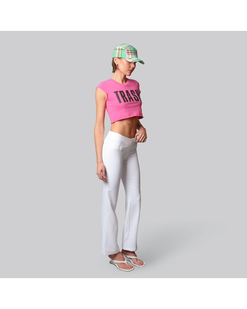 Love and Nostalgia Pink Margot Crop Tee