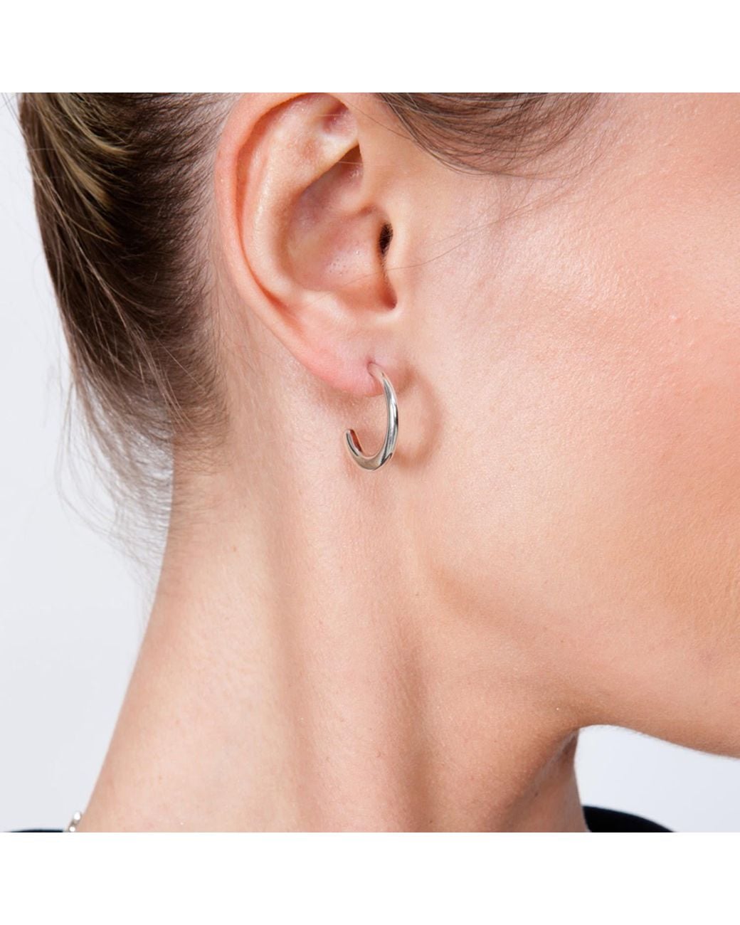 Lucy Quartermaine Metallic Solid Sterling Mini Drop Hoops