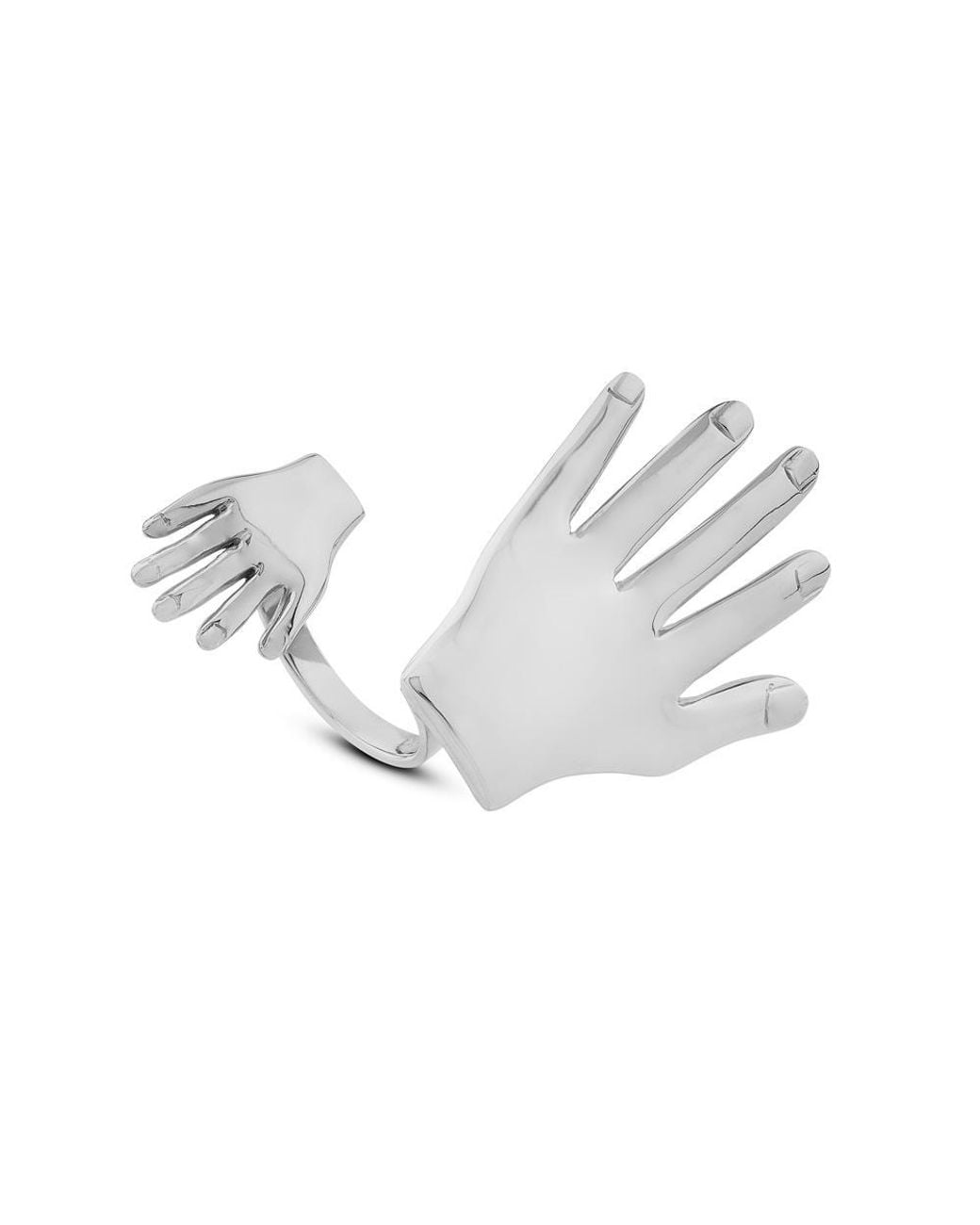 Sophie Simone Designs White Ring Dos Manos