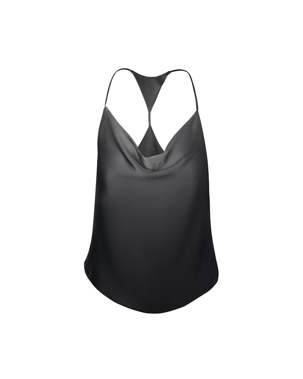 00s silk black beaded tank