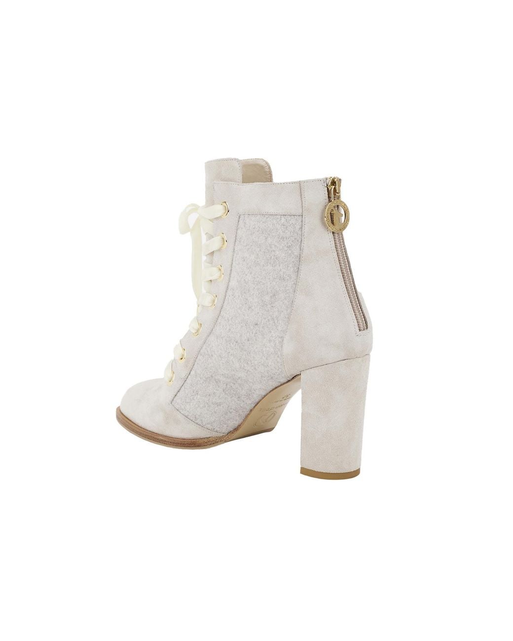 Moon D'elle White Cangiante Ankle Boots