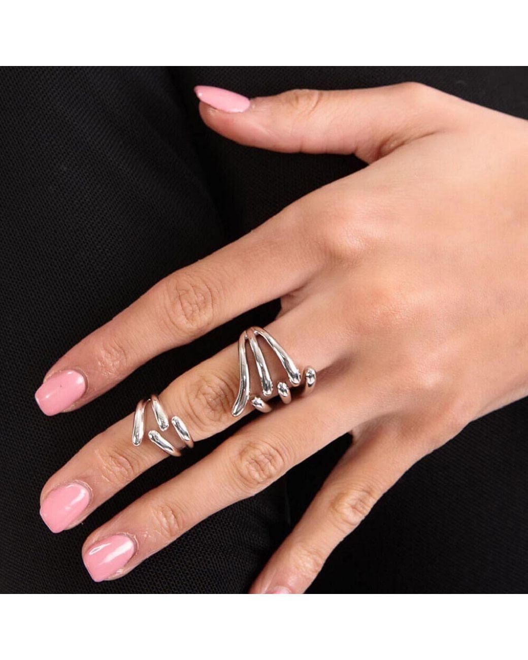 Lucy Quartermaine Metallic Four Drop Midi Ring Part Two