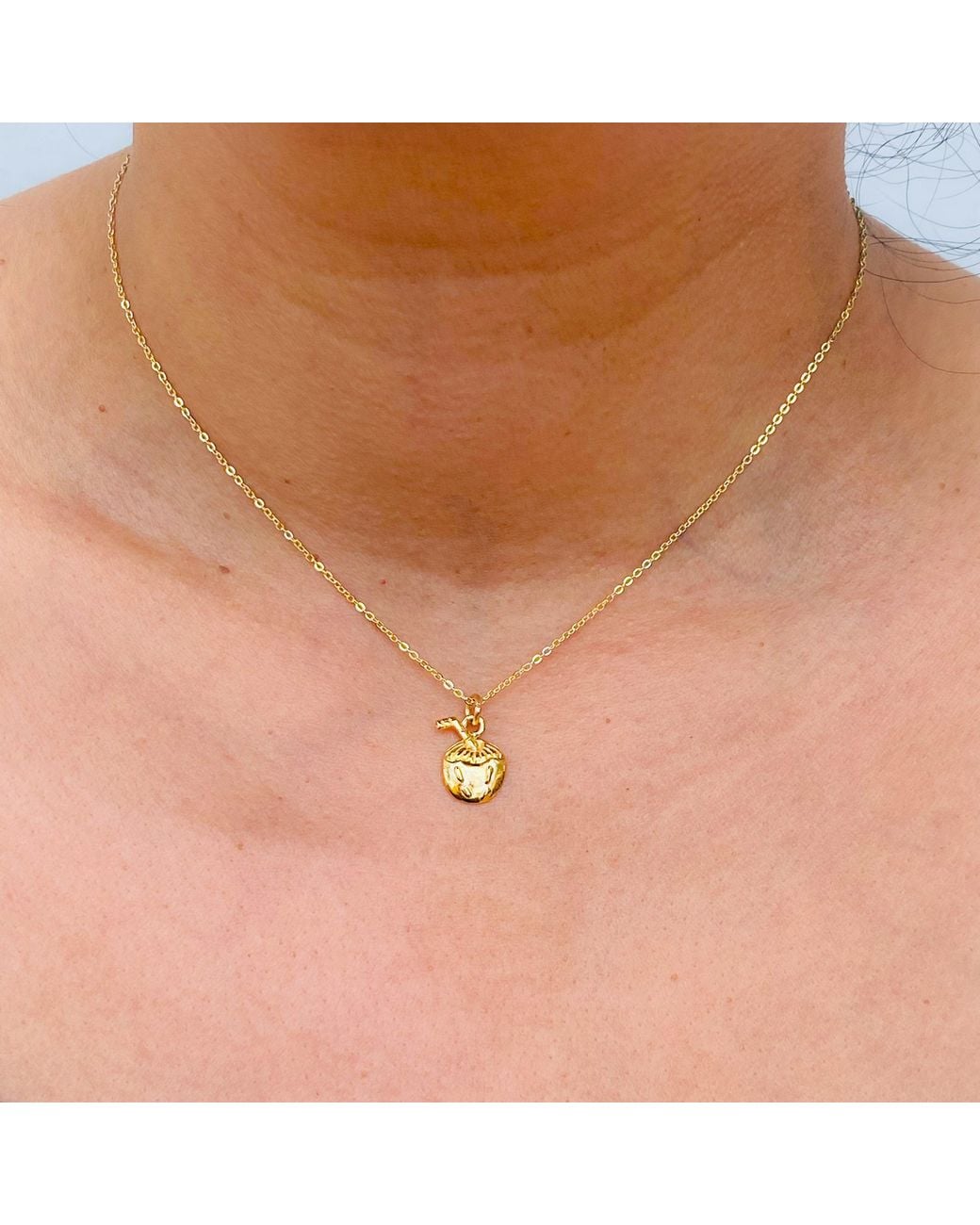 Lexi Jewelry Metallic Coco Loco Coconut Necklace