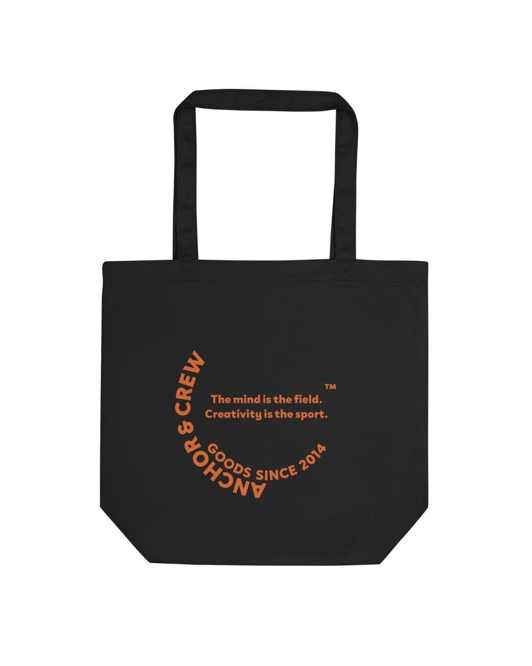 Anchor and Crew Black Creativity Is The Sport Creative Standard Recycled Cotton Tote Bag for men