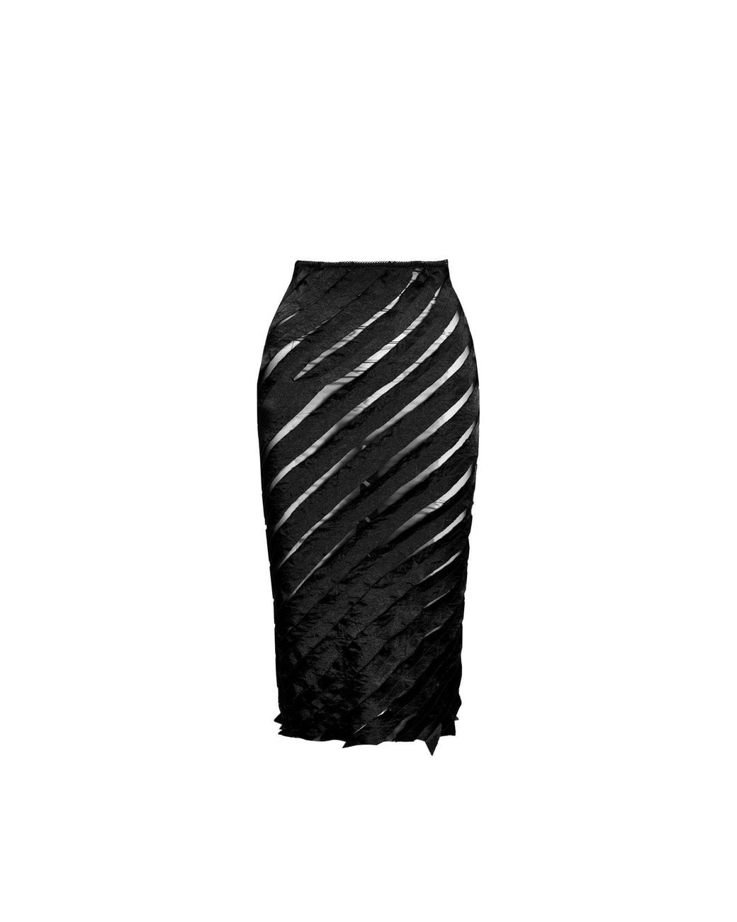 Ioana Ciolacu Black Spiral Skirt