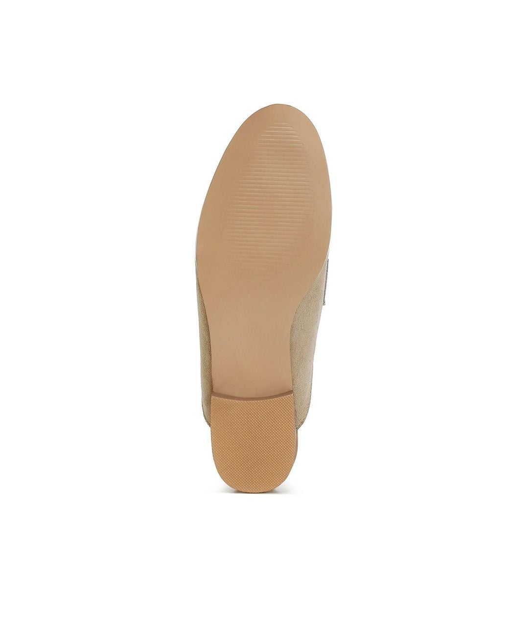 Rag & Co Natural Neutrals Eve Park Stud Embellished Penny Strap Mules