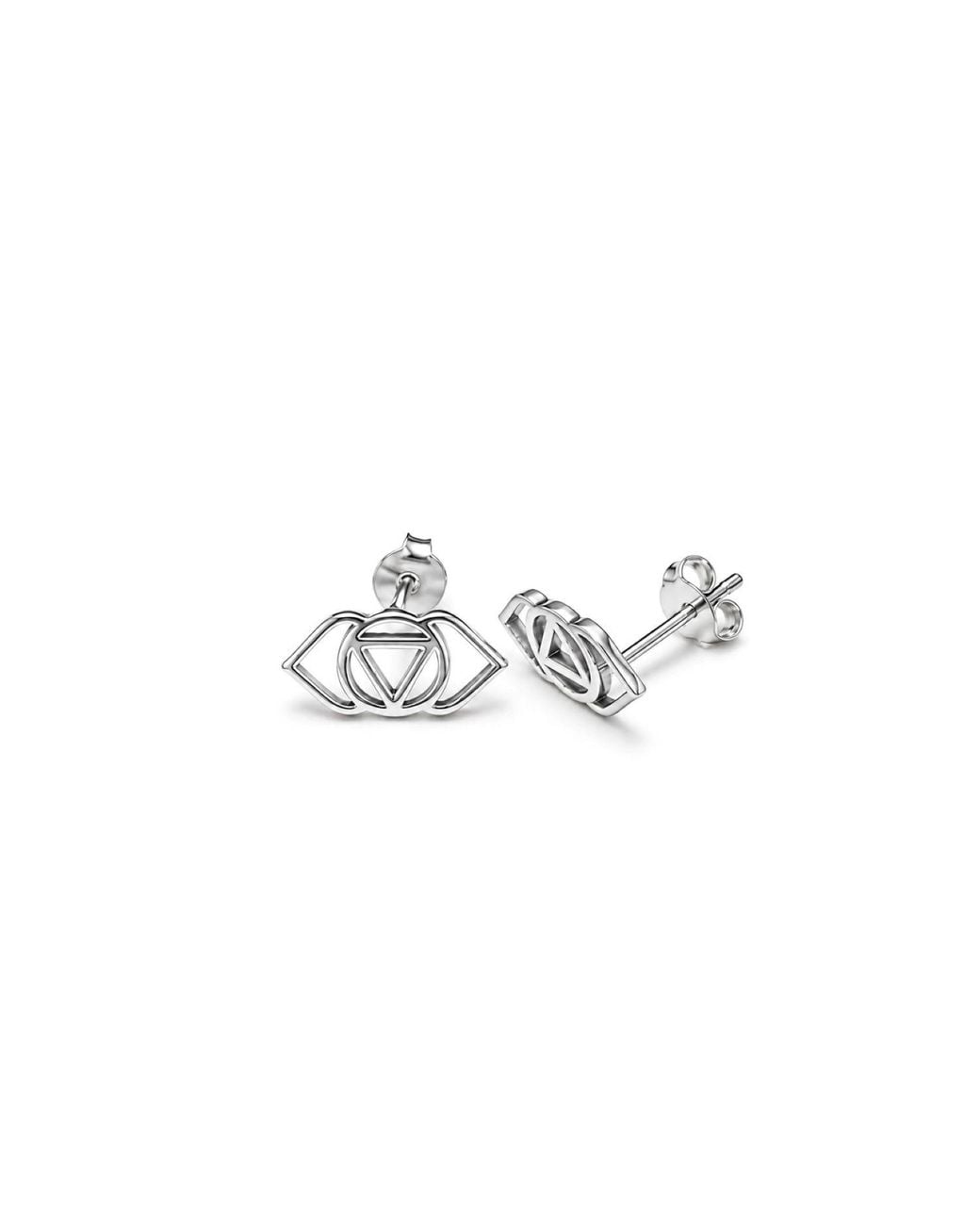 The Jewellery Store London Metallic Third Eye/Ajna Chakra Stud Earrings