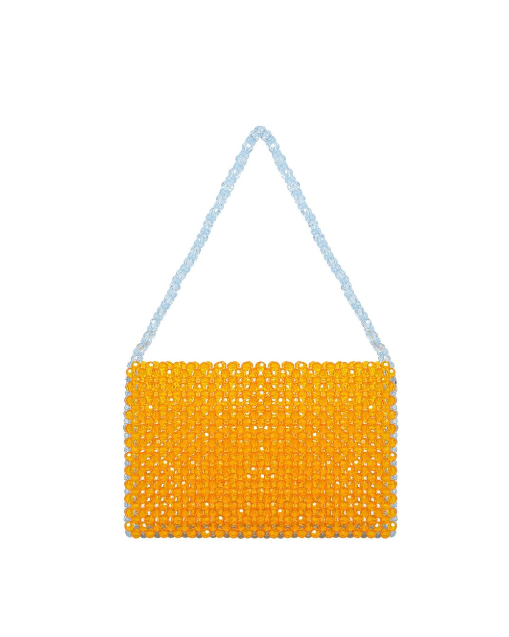 Tillie Beads Yellow Color Pop Beaded Shoulder Bag