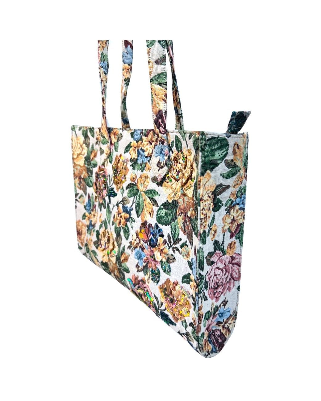 Simitri Blue Fleur Tote