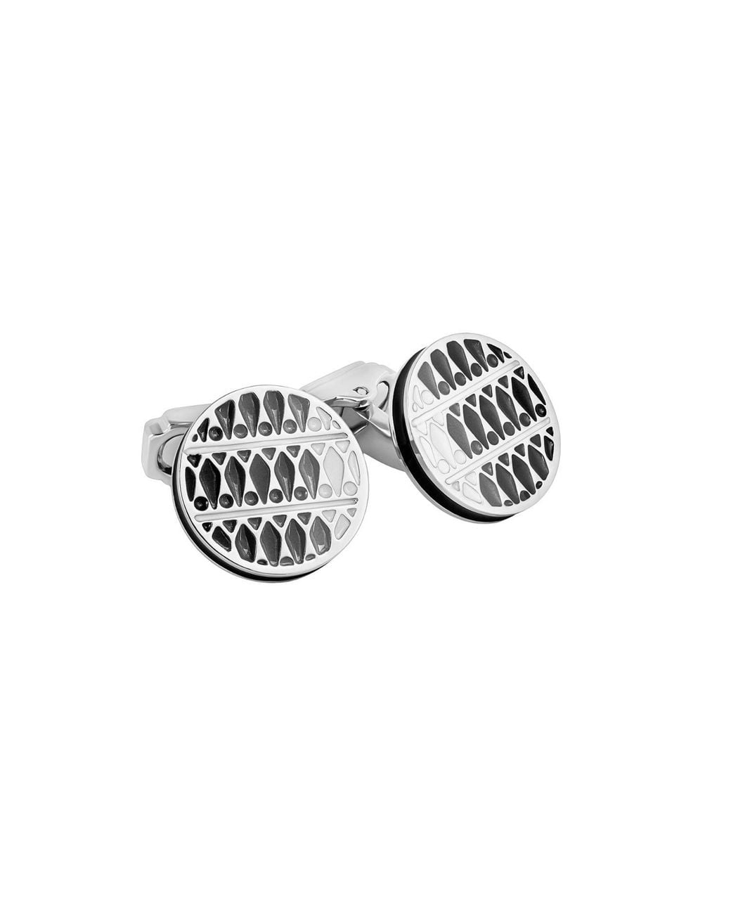 Tateossian Multicolor Thompson Cairo Leaf Cufflinks for men