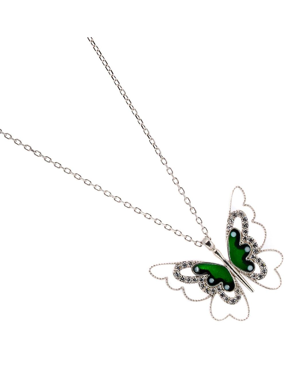 Ebru Jewelry Metallic Abundance Butterfly Necklace