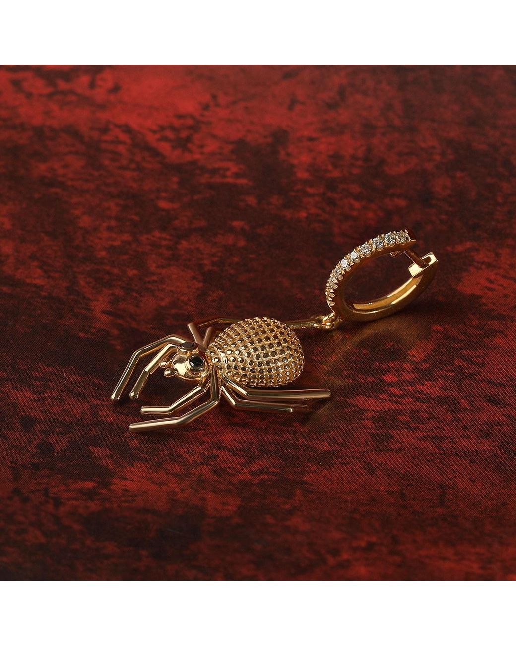 The Jewelz Metallic Blood Biter Huggies Halloween Earrings