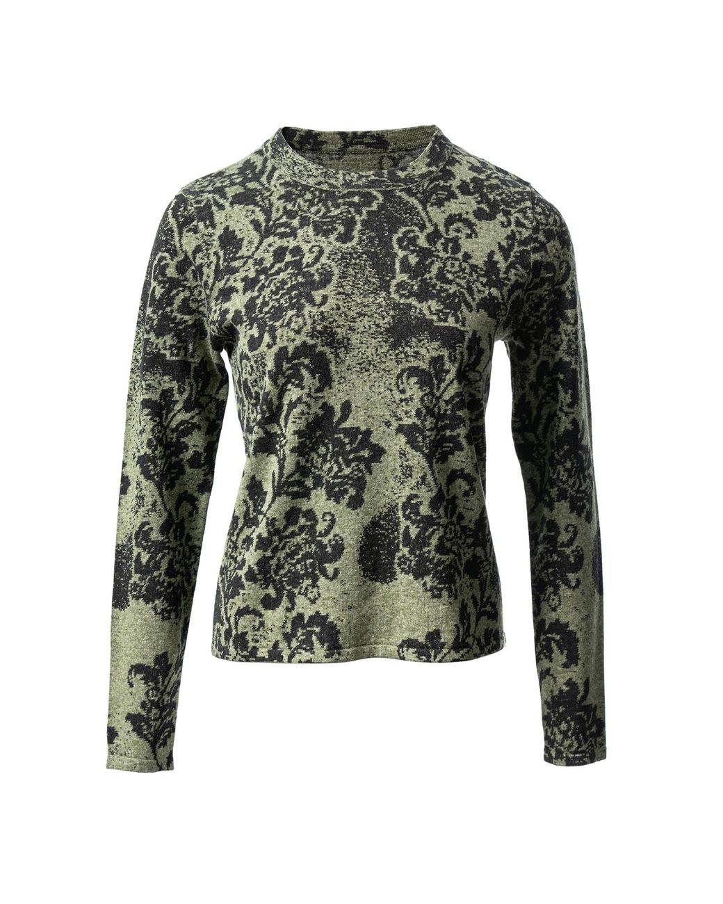 Fully Fashioning Green Shila Pullover Sweater