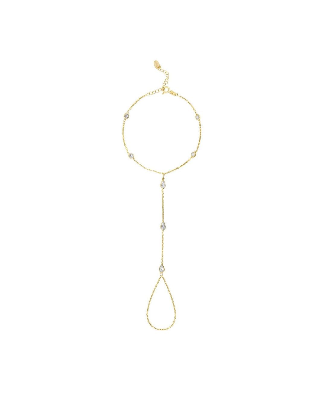 SHYMI White Multi Stone Hand Chain