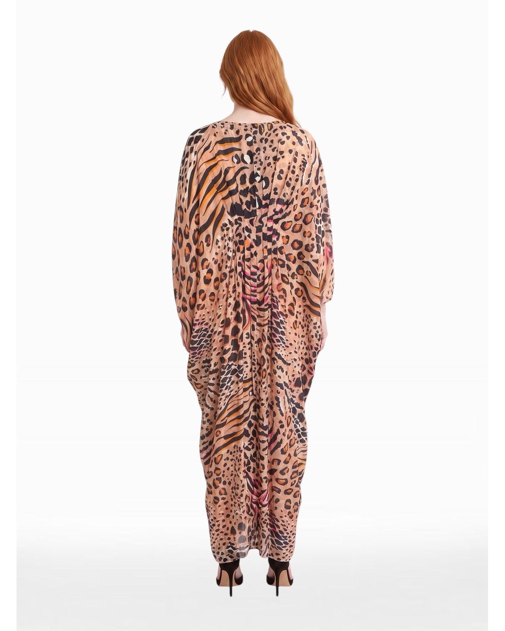 Any Old Iron White Neutrals Neutral Animal Kaftan