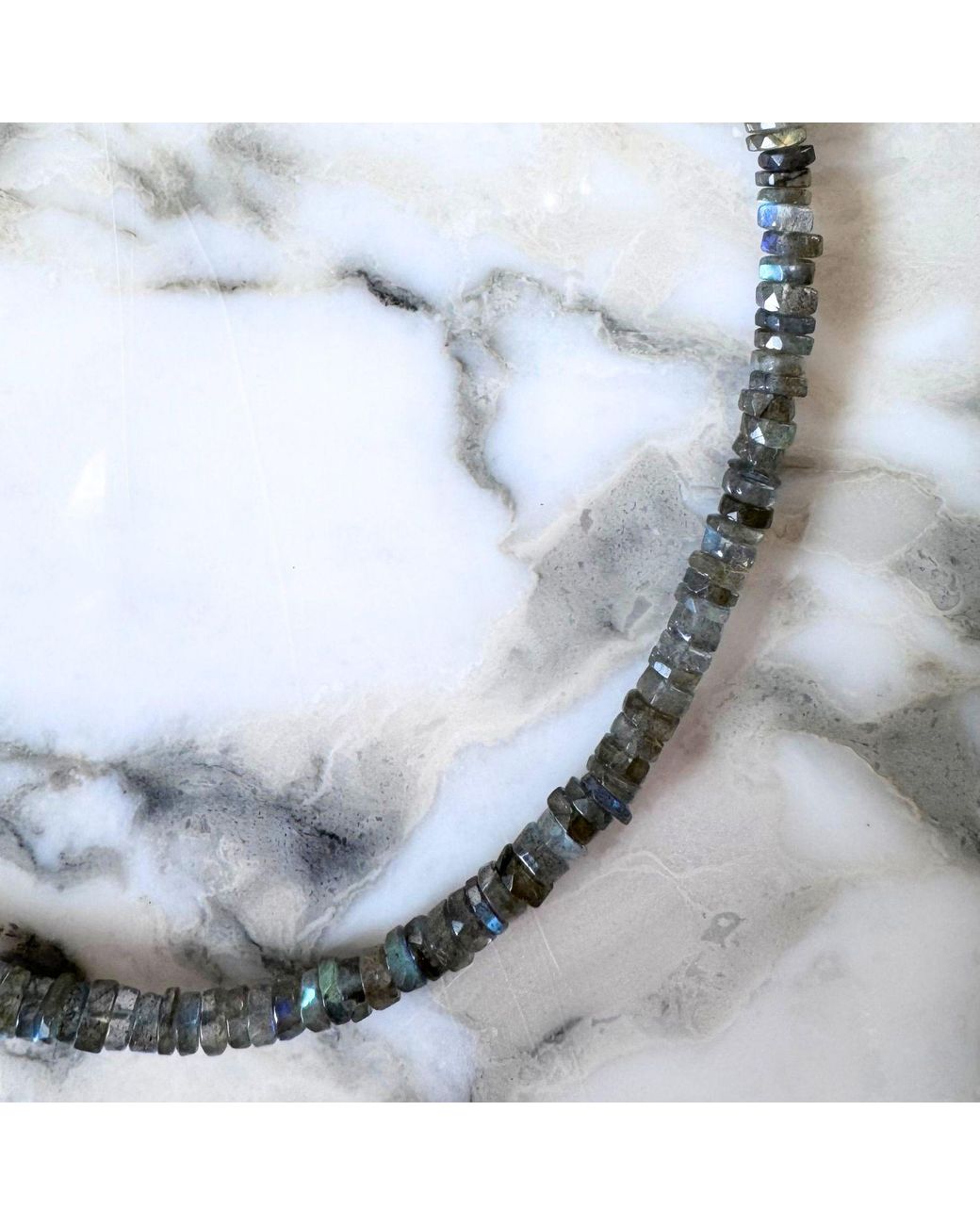 Herself Collections Metallic 14K Labradorite Necklace