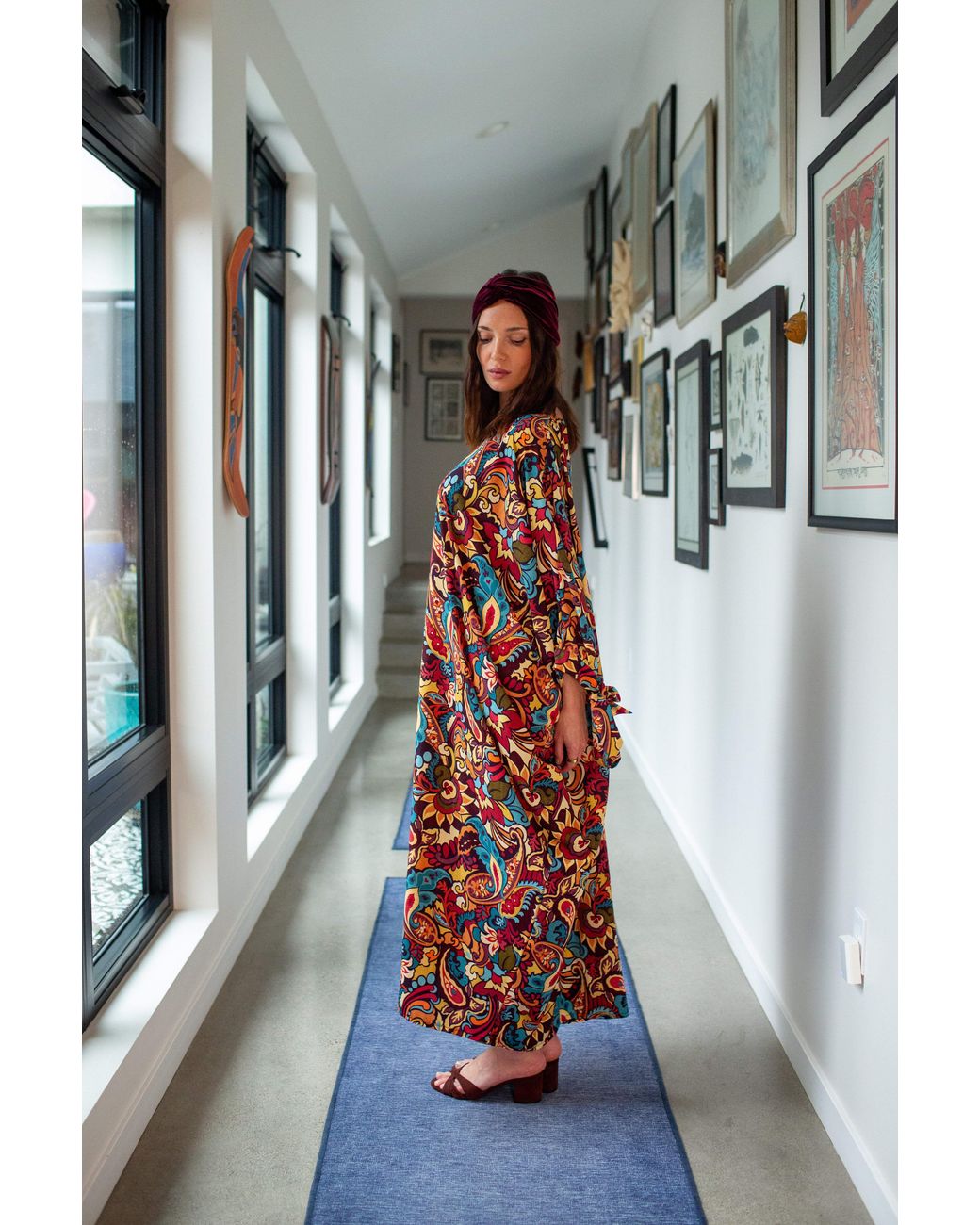 Jennafer Grace Red Capri Caftan