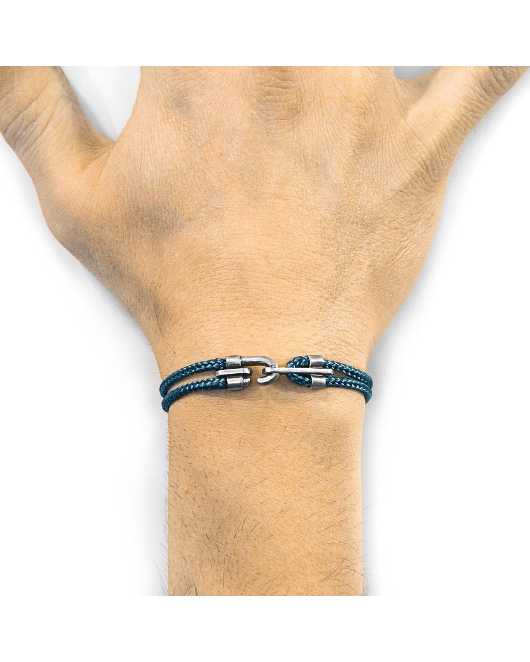Anchor and Crew Blue Ocean Canterbury & Rope Bracelet for men
