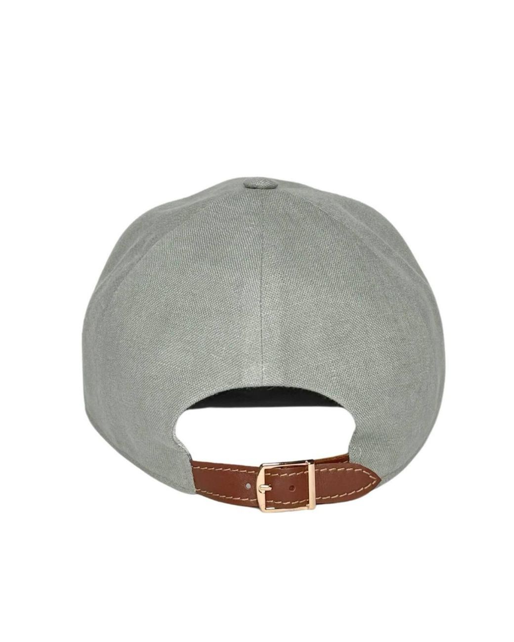Cachemio Gray Minimalist Linen Baseball Cap