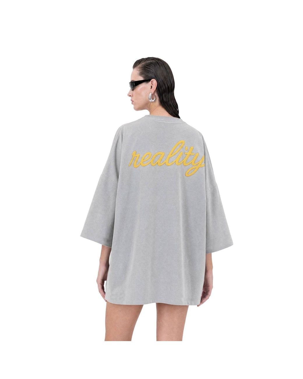 mysimplicated Gray Reality Oversized T-Shirt W