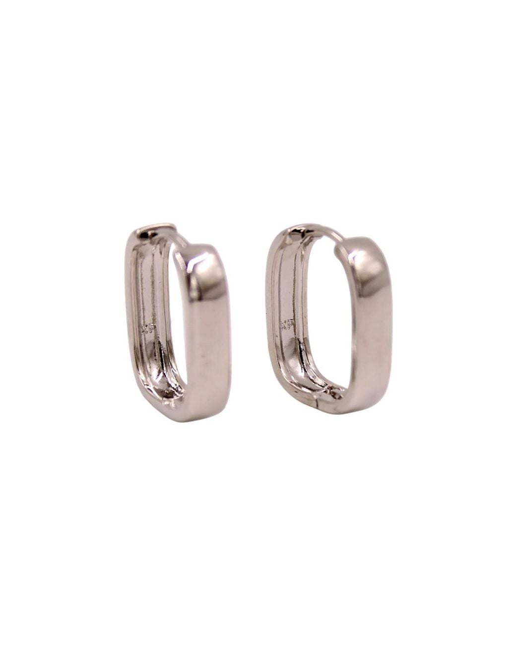 1610Istanbul Pink Minimalist Modern Hoop Earrings