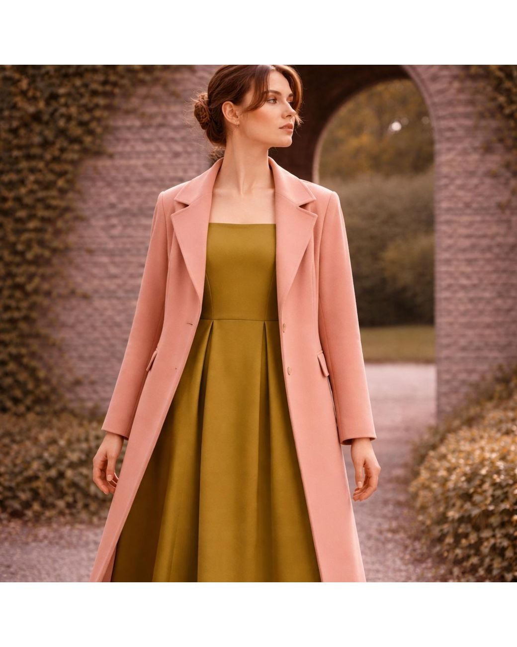 NUMBAT Pink Neutrals Elspeth Cotton Midi Coat