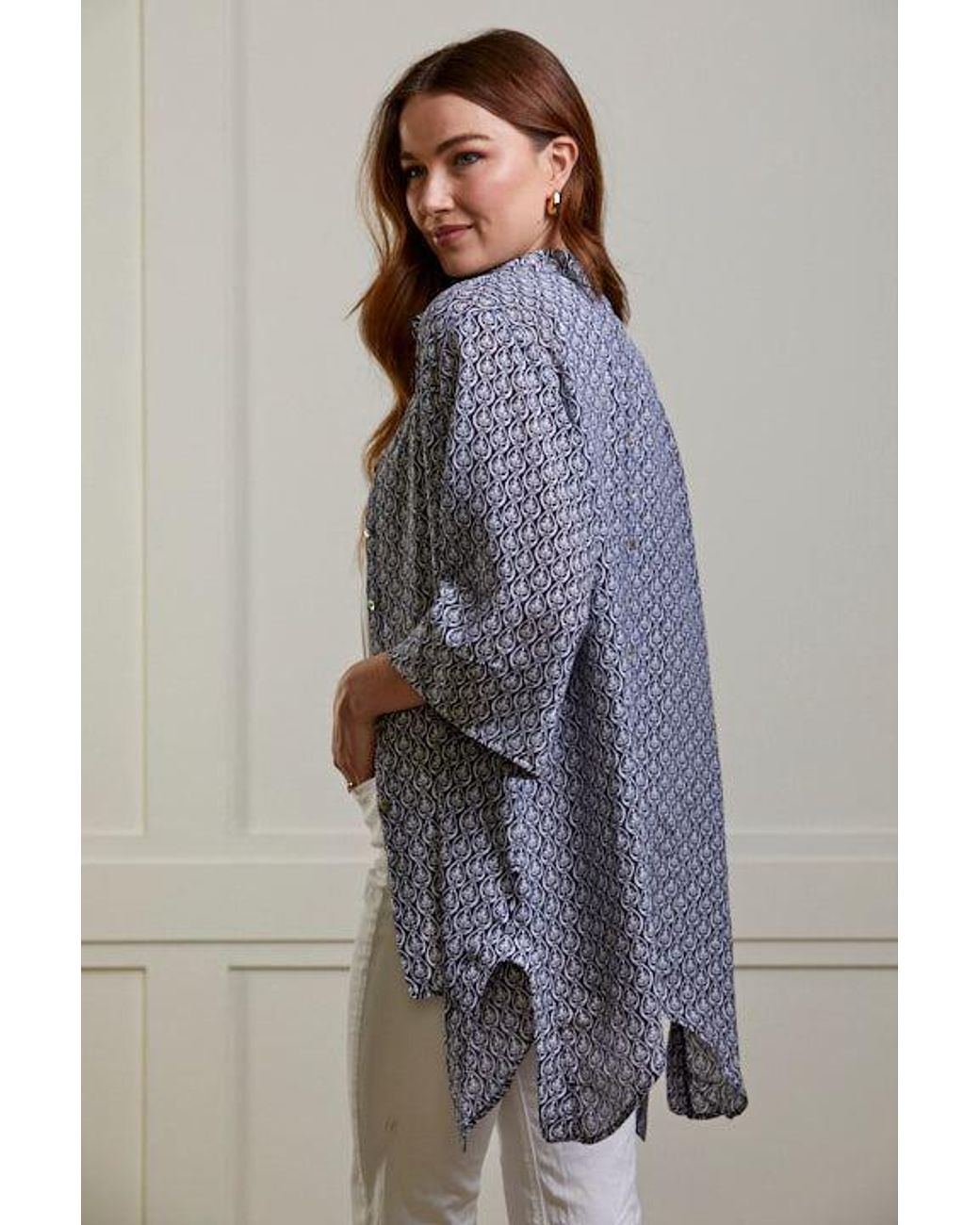 Guinea London Gray Pure Silk Summer Top