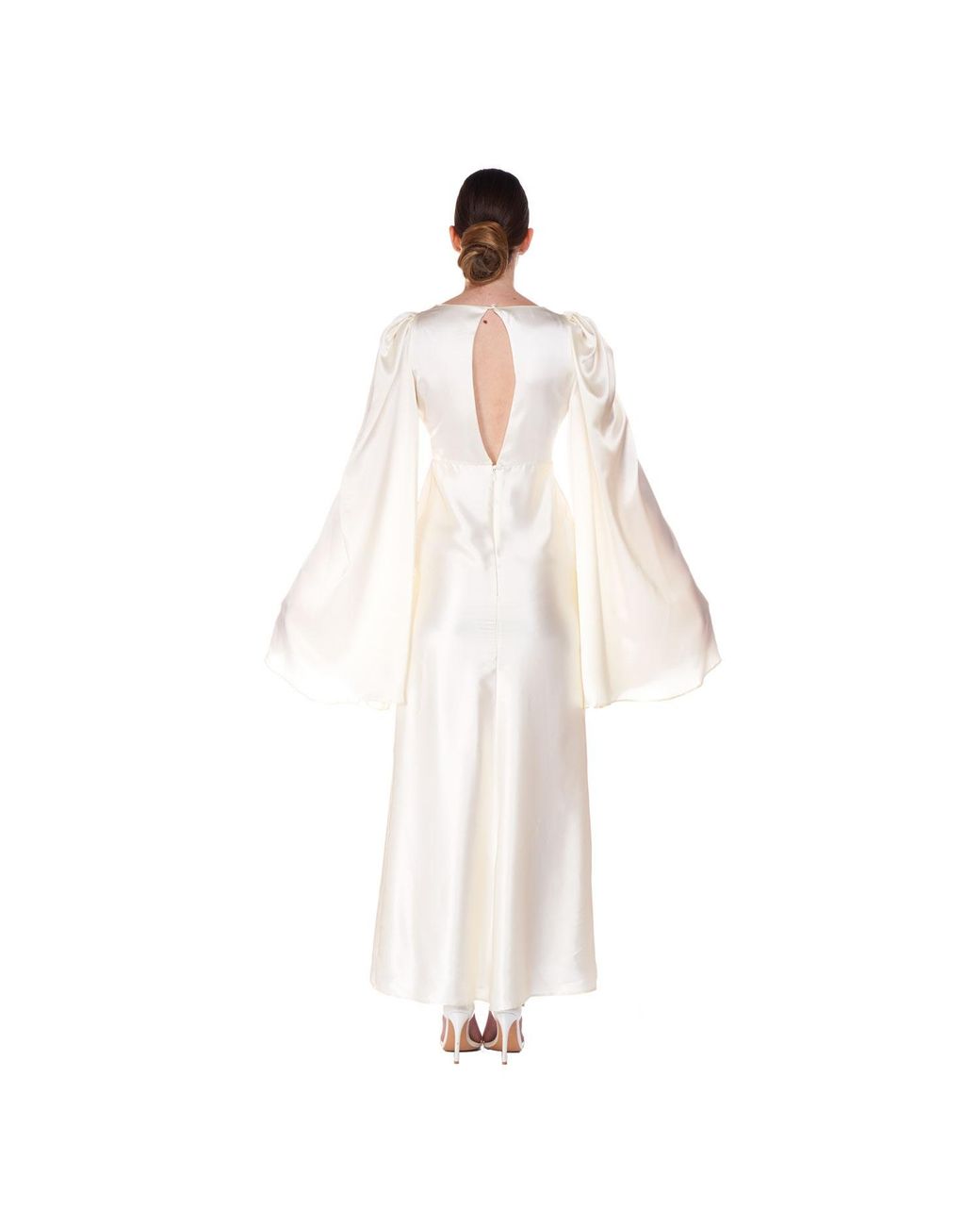 Sofia Tsereteli Natural 'l'amour' Long Silk Dress