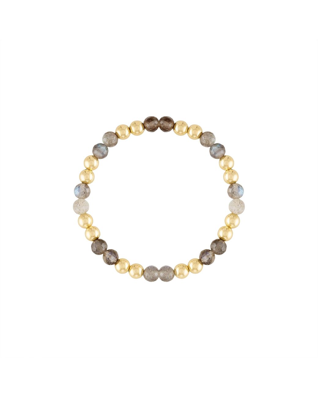Olivia Le Metallic Labradorite Power Gem Bubble Bracelet