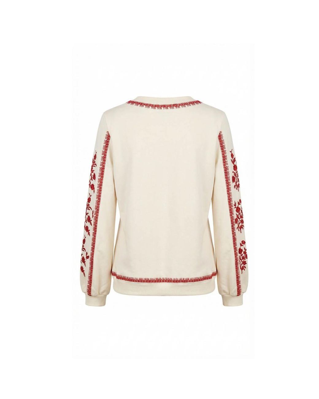 Nooki Design Natural Catalina Embroidered Sweater