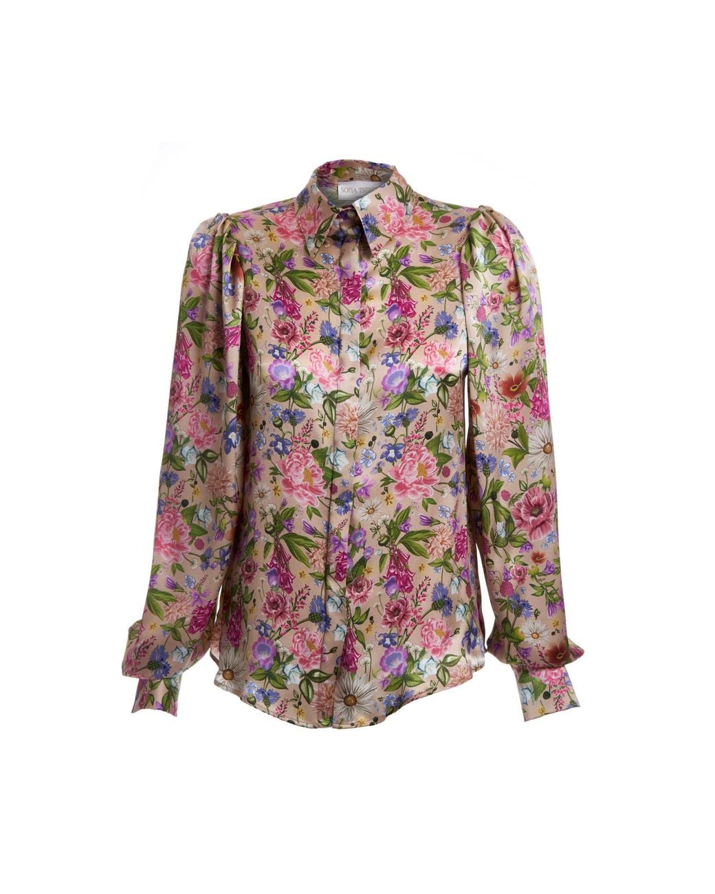 Sofia Tsereteli Pink Garden Treasure Blouse