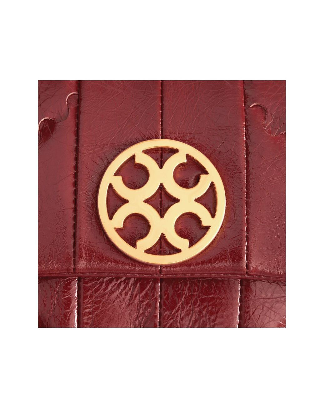 Orange Cube Red Mosaic Diamond Chain Bag