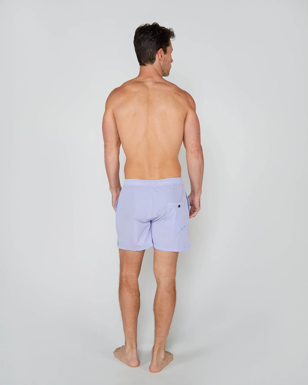 Lords of Harlech Blue Quack Swim Short for men
