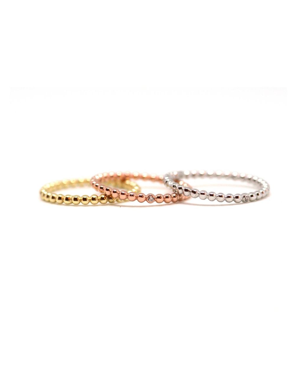 VicStoneNYC Fine Jewelry Metallic Natural Diamond Ball Textured Ring