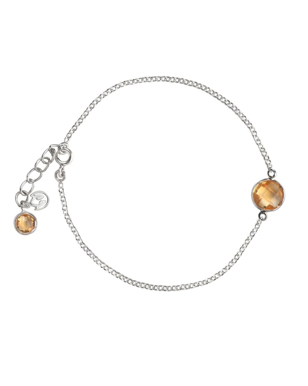The Jewellery Store London Metallic Citrine Chain Bracelet