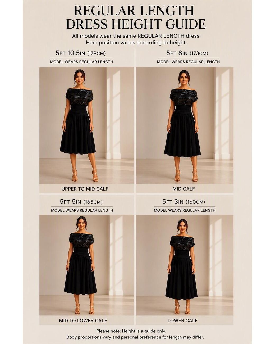 Atom Label Black Carbon Bardot Tea Regular Length Dress